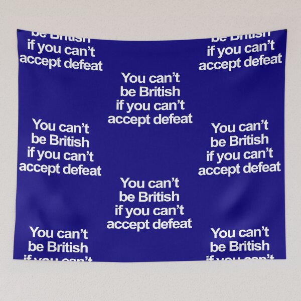 Item preview, British Accept Defeat White Text design designed and sold by GetItGiftIt.