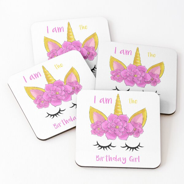 Item preview, I Am The Birthday Girl Unicorn designed and sold by autlu.
