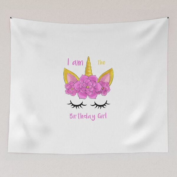 Item preview, I Am The Birthday Girl Unicorn designed and sold by autlu.