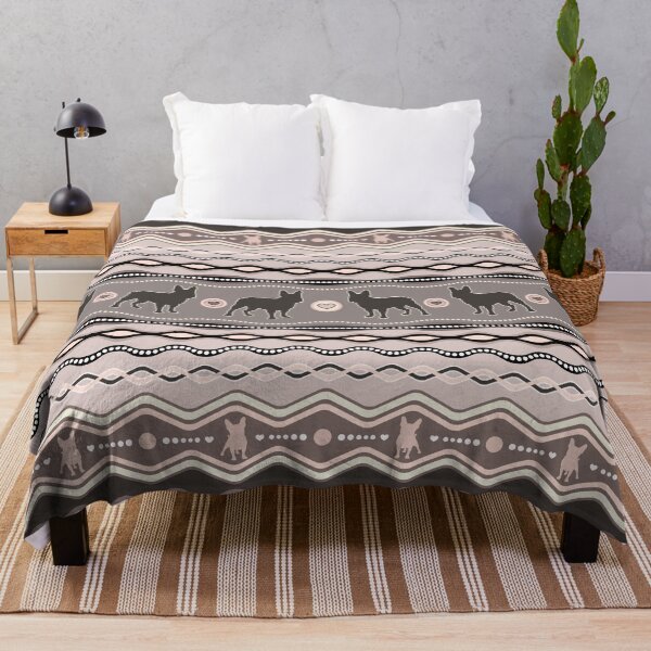 Item preview, French Bulldog - Decorative Pattern in pastels designed and sold by k9printart.
