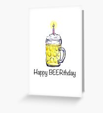 Happy Beerthday Greeting Card