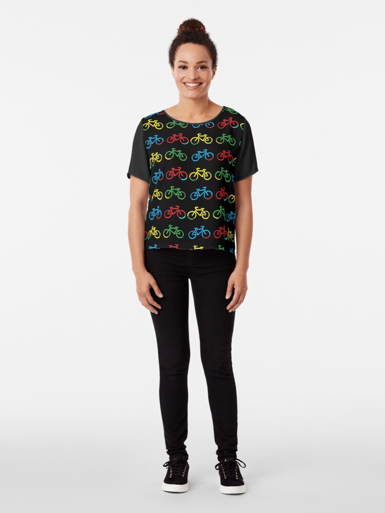 Alternate view of Bike Race Chiffon Top