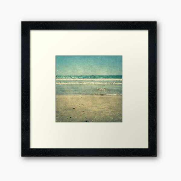Seascape Vertical Vintage I Framed Art Print