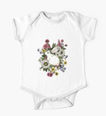 Rabbit in Flowers One Piece - Short Sleeve