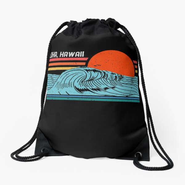 surf drawstring bag