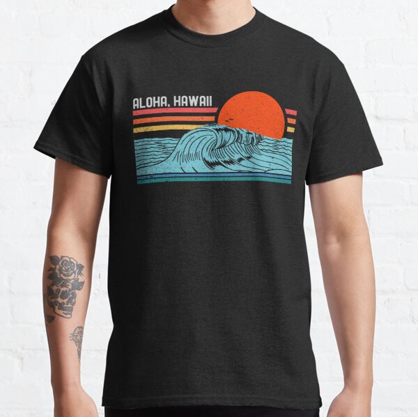 Retro Aloha Beach Surf Vintage Hawaii Surfing Wave 80s 70s Classic T-Shirt