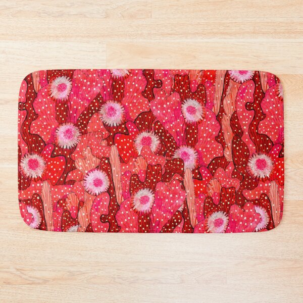 Item preview, Cacti Camouflage, Floral Pattern, Strawberry Crimson Red designed and sold by Julia Khoroshikh.