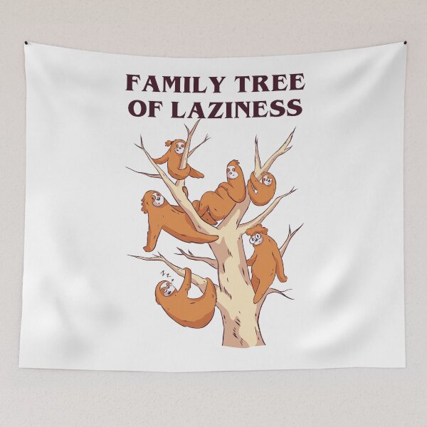 Item preview, Sloth family on a tree. designed and sold by emphatic.