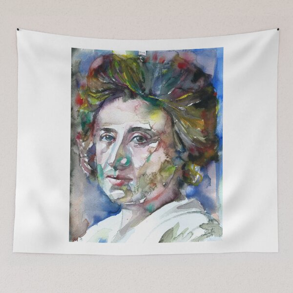 Item preview, ROSA LUXEMBURG - watercolor portrait .1 designed and sold by lautir.