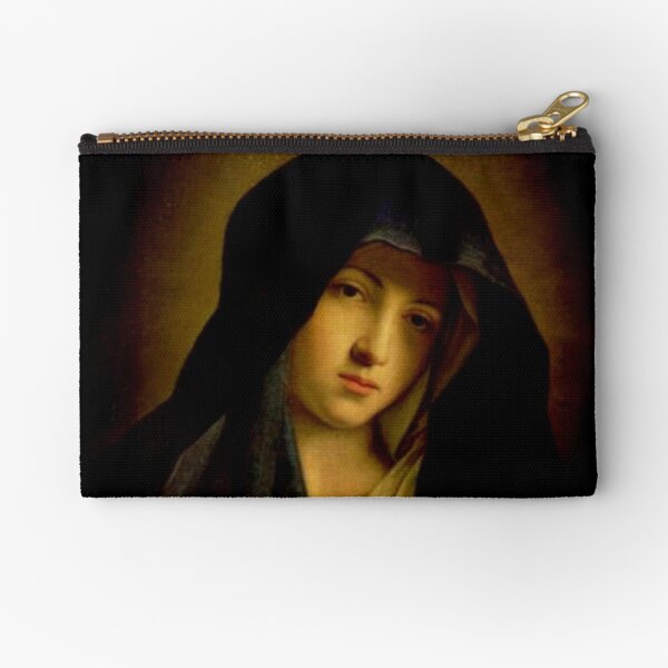 Mary, mother of Jesus - The Madonna in Sorrow Zipper Pouch