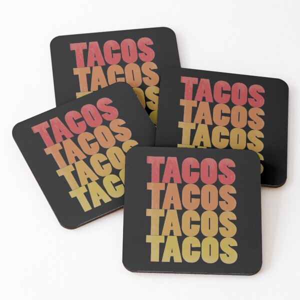 Item preview, Retro Tacos Tacos Tacos Tacos Colorful Taco Lovers designed and sold by perfectpresents.