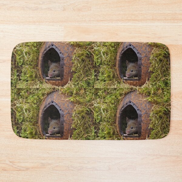 Item preview, George the mouse in a log pile house - at the door  designed and sold by Simon-dell.