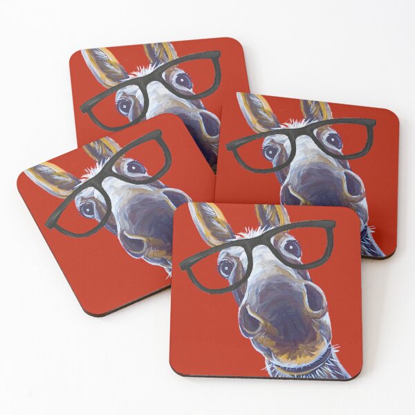 Item preview, Donkey With Glasses Art, Funny Jack Ass art designed and sold by leekellerart.