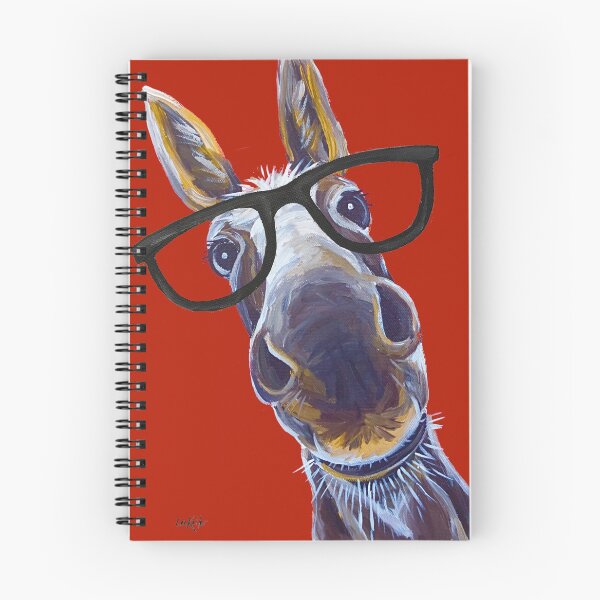 Item preview, Donkey With Glasses Art, Funny Jack Ass art designed and sold by leekellerart.