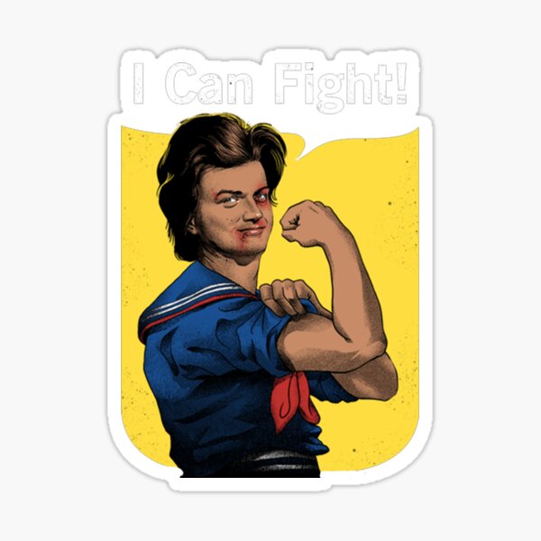 Item preview, I can Fight Stranger Things Quote Steve Graphic Art designed and sold by kimoufaster.