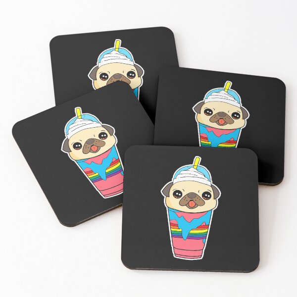 Item preview, Cute & Funny Pug Puppy Dog In Smoothie Drink designed and sold by perfectpresents.