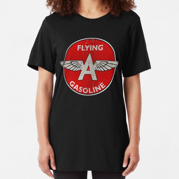 Flying A Gasoline rusted version Slim Fit T-Shirt