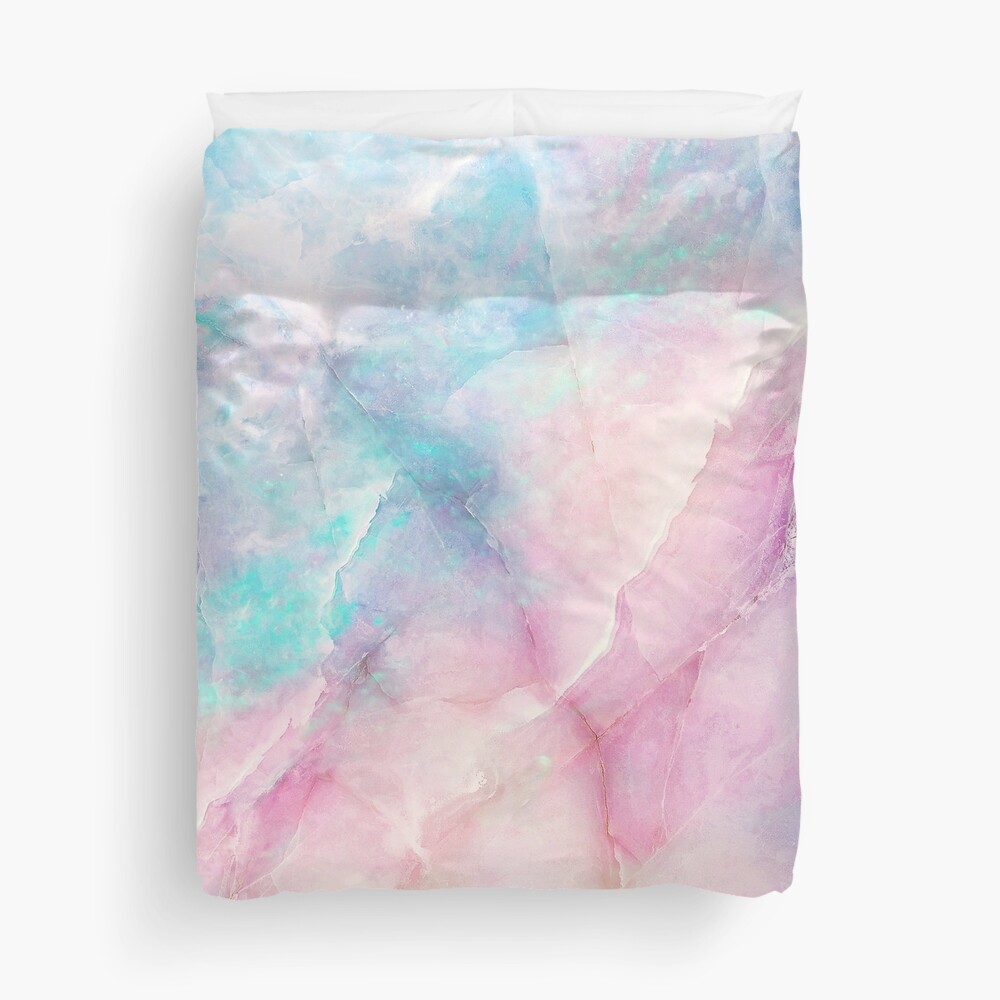 Iridescent Marble Duvet Cover