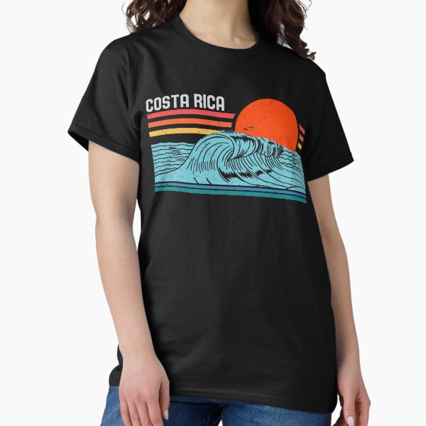 Vista previa del artículo con la obra «Surf retro en la playa de Costa Rica vintage, olas de los años 70 y 80», diseñado y vendido por mrsmitful.