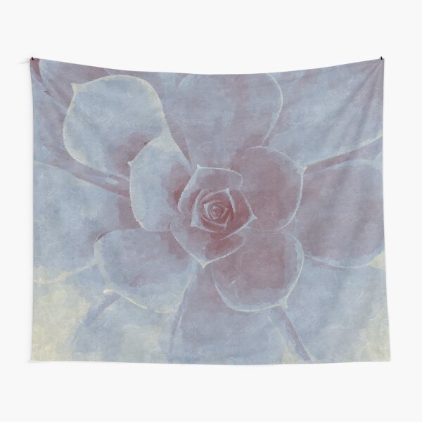 Watercolor Succulent Tapestry