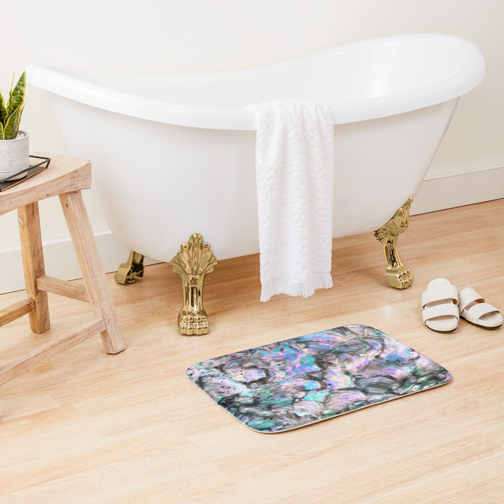 Mermaid Texture 1 Bath Mat