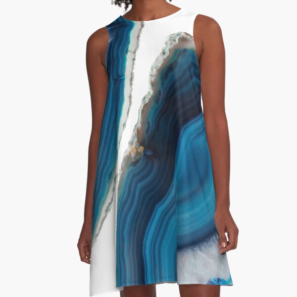 Blue Agate A-Line Dress