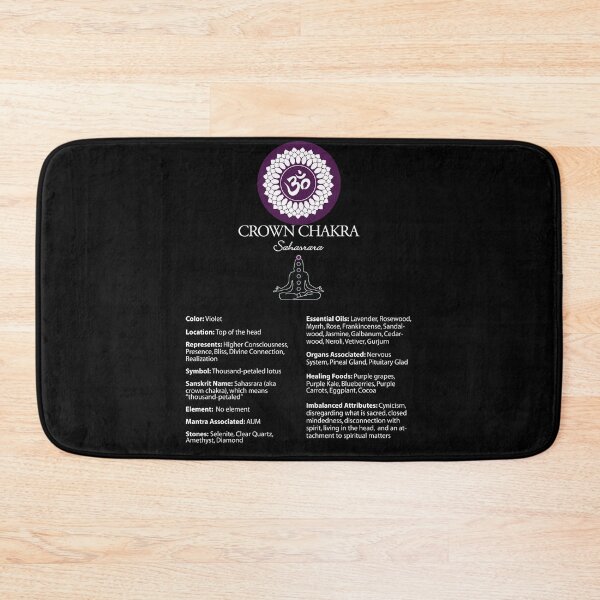 Item preview, Crown Chakra Chart & Illustration designed and sold by serenaking.