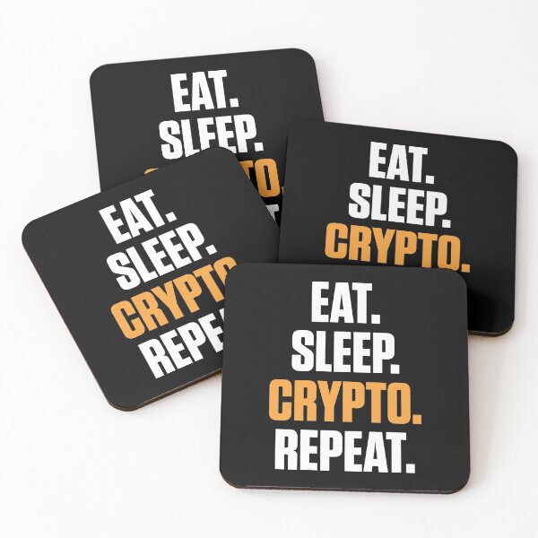 Item preview, Eat Sleep Crypto Repeat Cryptocurrency Trading designed and sold by perfectpresents.