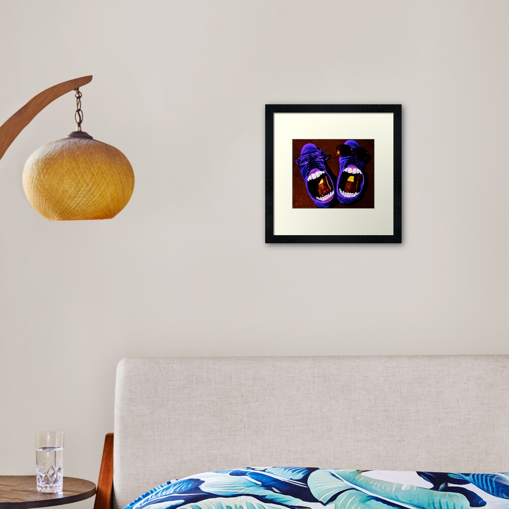 Blue Suede Shoes Framed Art Print