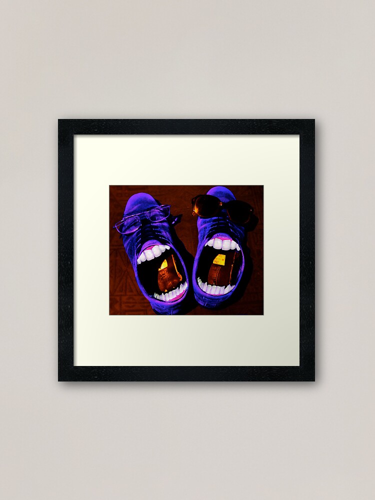 Alternate view of Blue Suede Shoes Framed Art Print