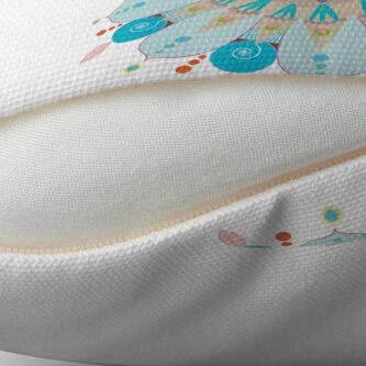 Alternate view of Mandala fleur, "Mer & sable" Floor Pillow