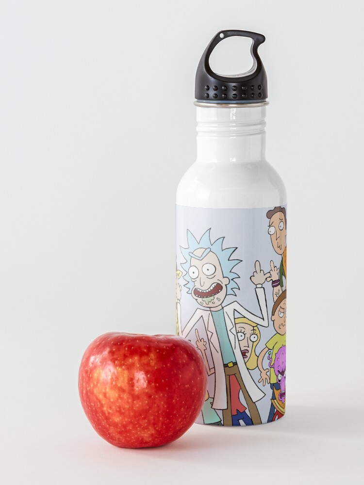 Alternate view of A Rick and Morty Collage Water Bottle