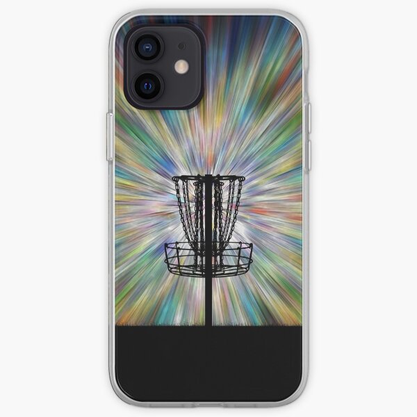 Disc Golf Basket Silhouette iPhone Soft Case