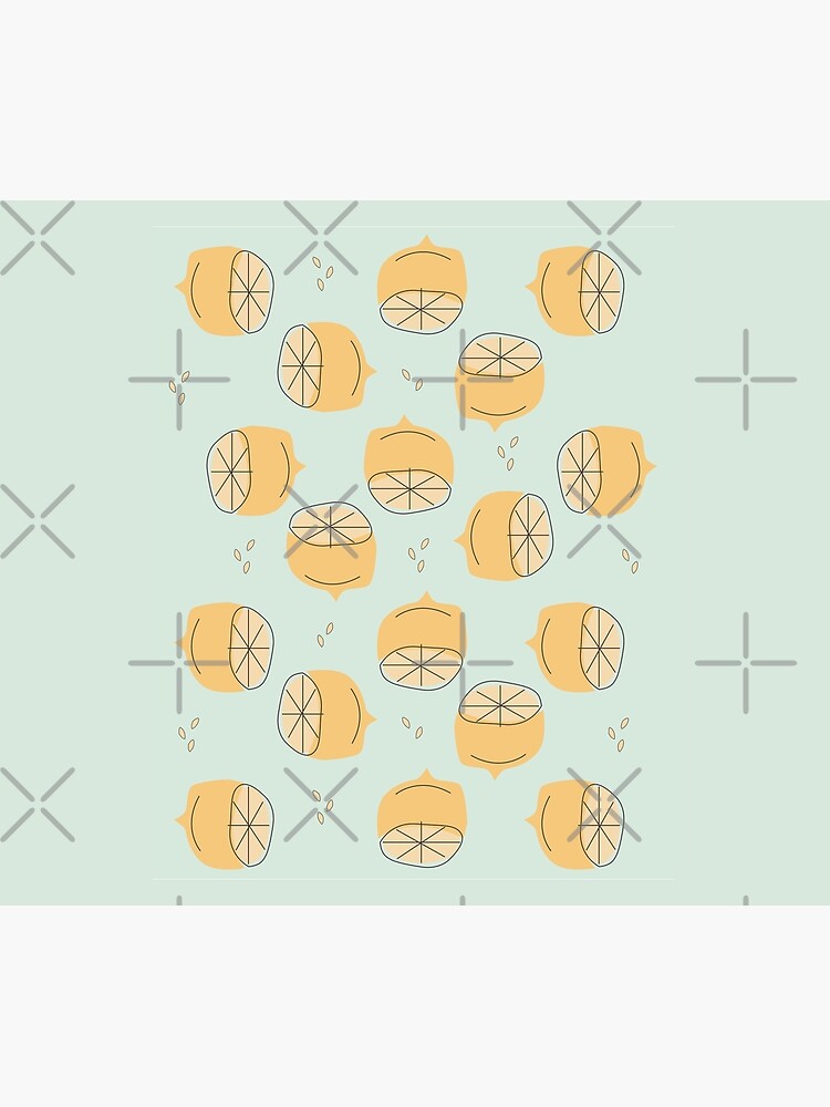 Lemon Pattern Illustration by jillianhelvey