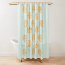 Lemon Pattern Illustration Shower Curtain