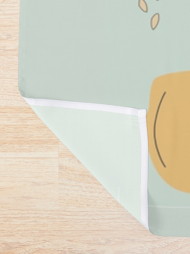 Alternate view of Lemon Pattern Illustration Shower Curtain