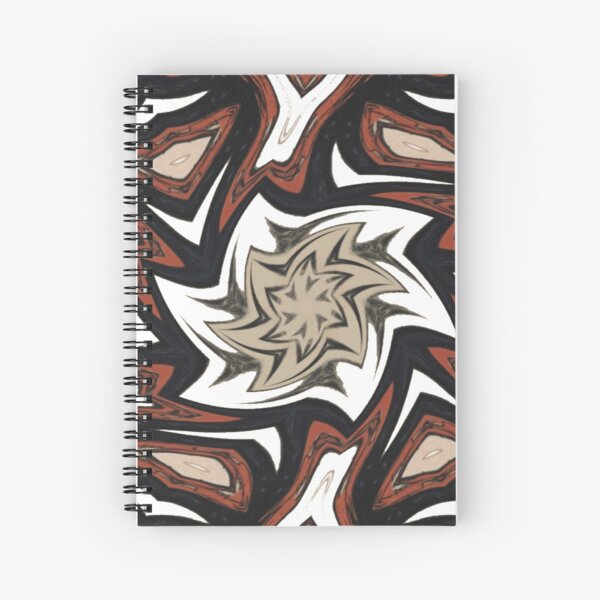 #Art, #pattern, #decoration, #design, illustration, graffiti, abstract, scribble, painting, tile Spiral Notebook