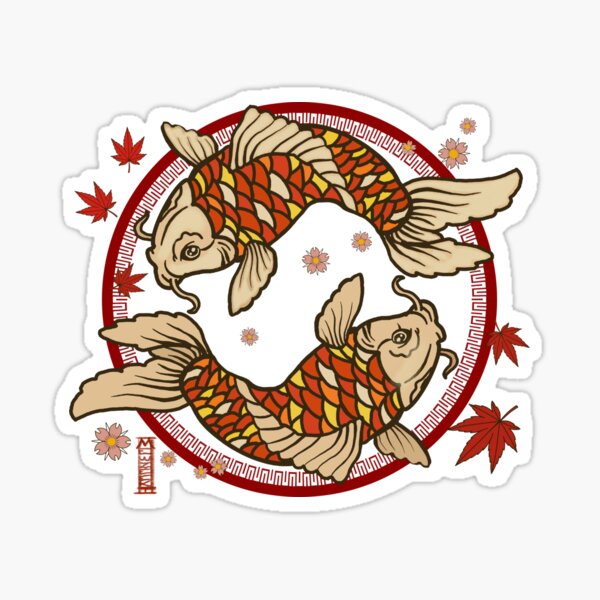 Vista previa del artículo con la obra «Carpa koi japonesa tradicional», diseñado y vendido por mewzeek-T.