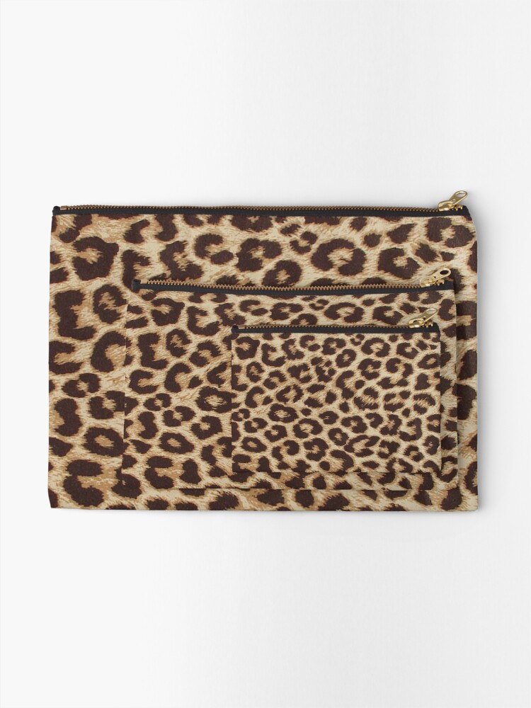 Alternate view of Leopard Print Zipper Pouch