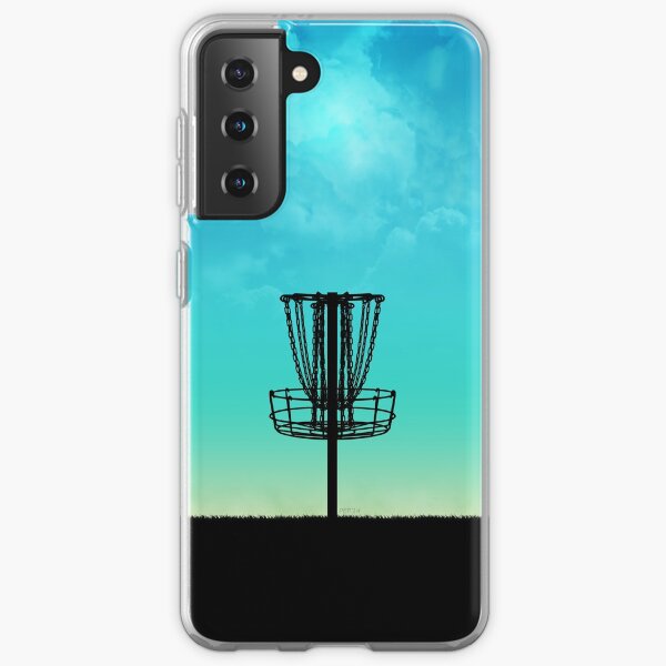 Disc Golf Basket Silhouette Samsung Galaxy Soft Case