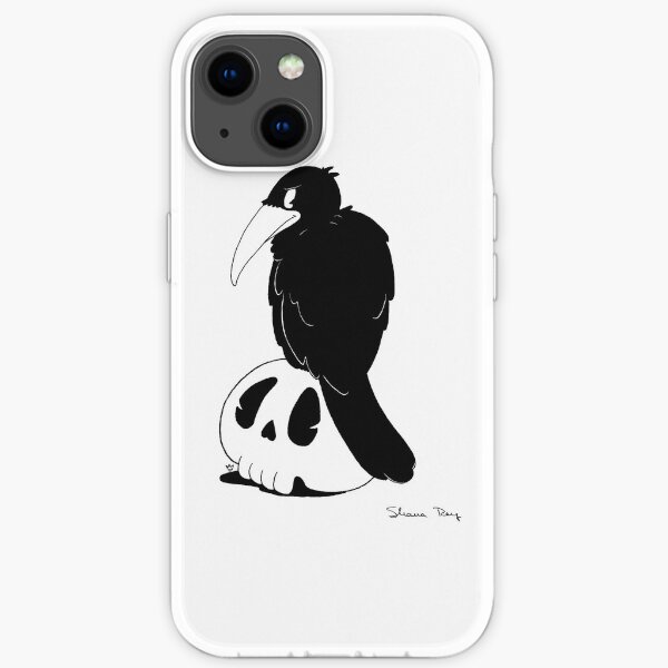 Cuervo Funda blanda para iPhone