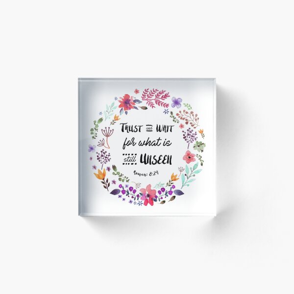 ROMANS 8:24 Acrylic Block