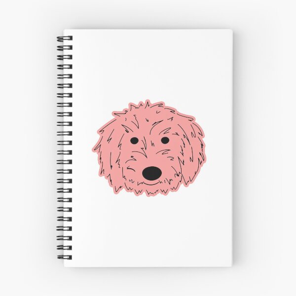 Item preview, Elle Doodle - Goldendoodle Golden Doodle Dog Pastel Pink Sticker designed and sold by efdesigns.