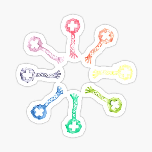 Phage Rainbow Sticker