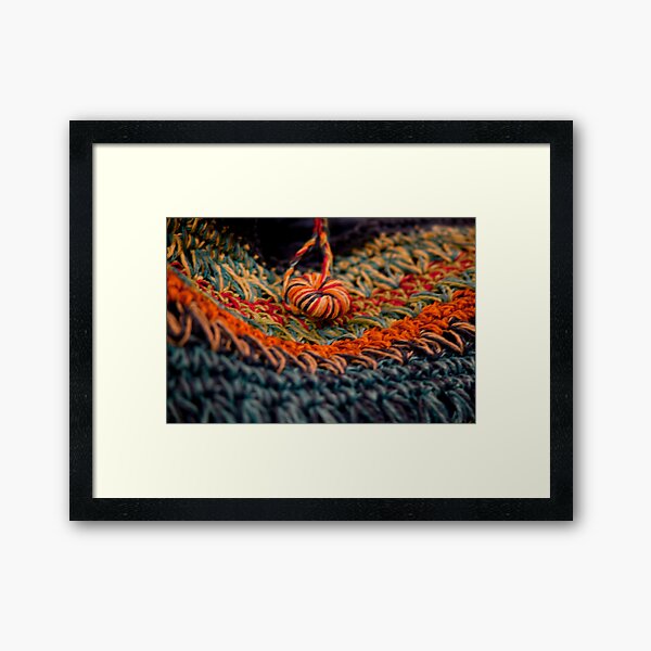 Crocheted Handbag Framed Art Print