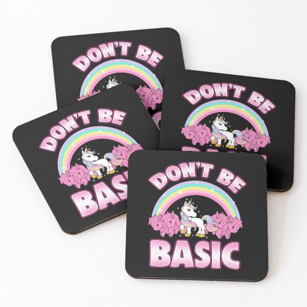 Item preview, Cute & Funny Don't Be Basic Unicorn Rainbow designed and sold by perfectpresents.