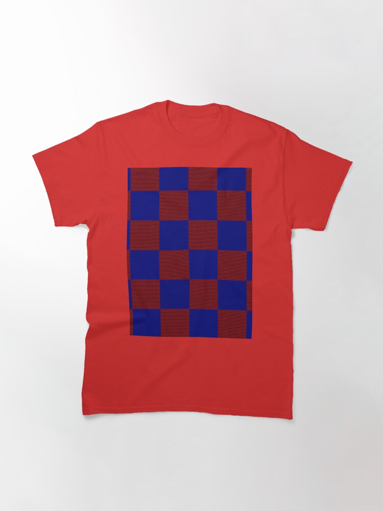 Thumbnail 3 of 7, Classic T-Shirt, Red & Blue Square designed and sold by Vk91art.
