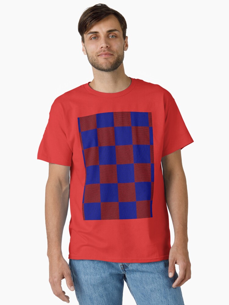 Thumbnail 1 of 7, Classic T-Shirt, Red & Blue Square designed and sold by Vk91art.