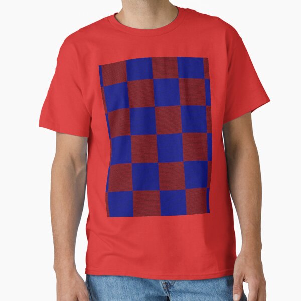 Red & Blue Square Classic T-Shirt