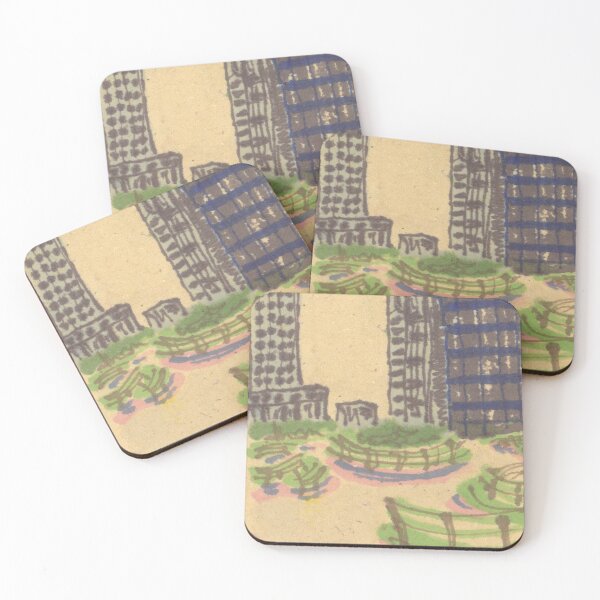 Item preview, benches in the finance district designed and sold by purplestgirl.